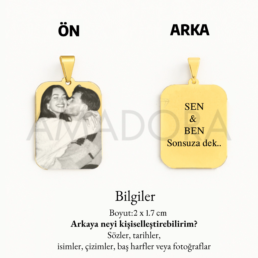 Kişiye Özel Resimli Kolye